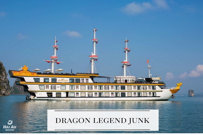 dragon legend junk recommended Halong Bay cruises