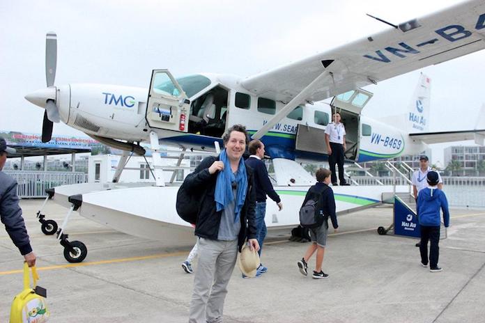seaplane ride seaplane flight to Halong