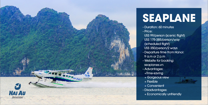 Seaplane from Hanoi to Halong Bay